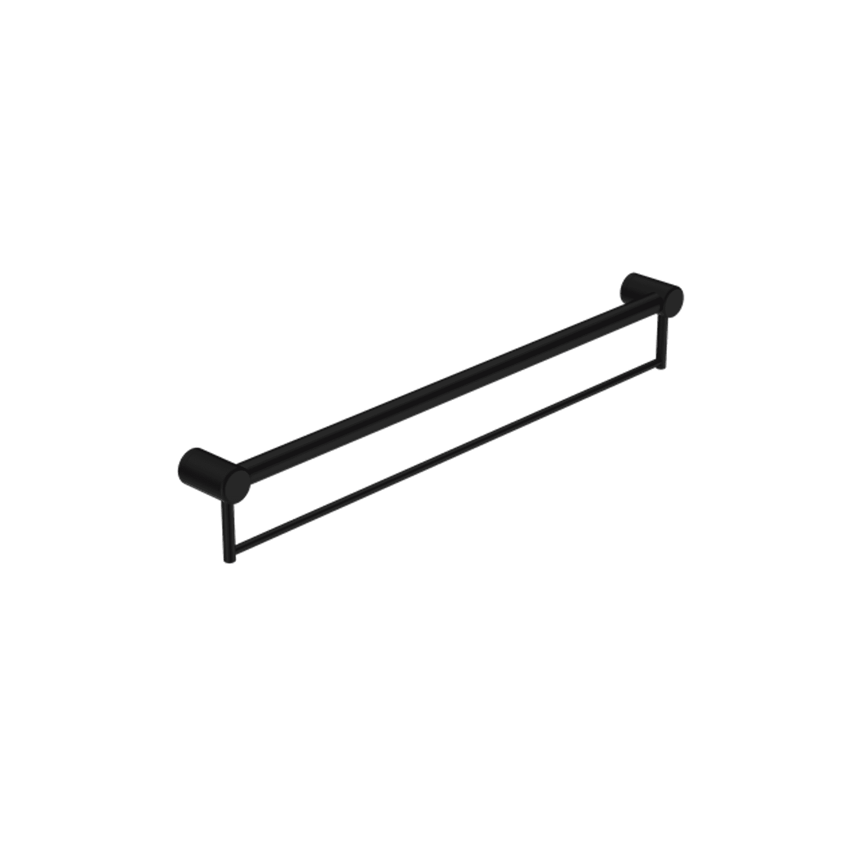 Mecca Care 32mm Grab Rail With Towel Holder 900mm Matte Black