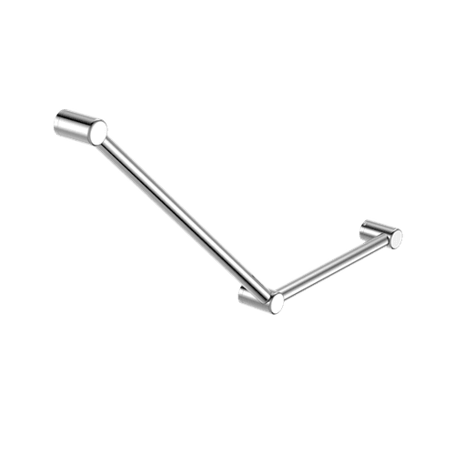 Mecca Care 32mm Ambulant Toilet Grab Rail 45 Degree 750X450mm Chrome