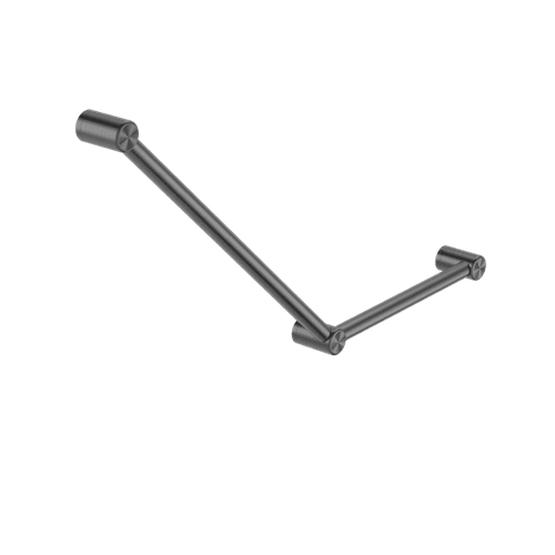 Mecca Care 32mm Ambulant Toilet Grab Rail 45 Degree 750X450mm Gun Metal