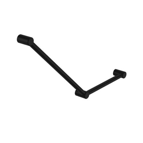 Mecca Care 32mm Ambulant Toilet Grab Rail 45 Degree 750X450mm Matte Black