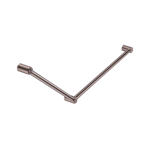 Mecca Care 32mm DDA Grab Rail Set 45 Degree 750X900mm Brushed Bronze