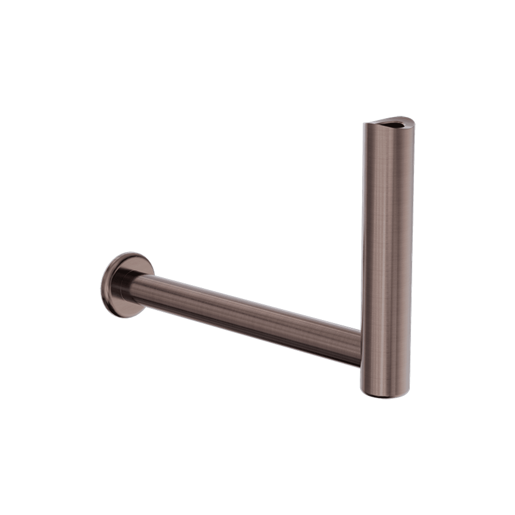 Mecca Care Add-On Fixed-Mount Toilet Roll Holder Brushed Bronze