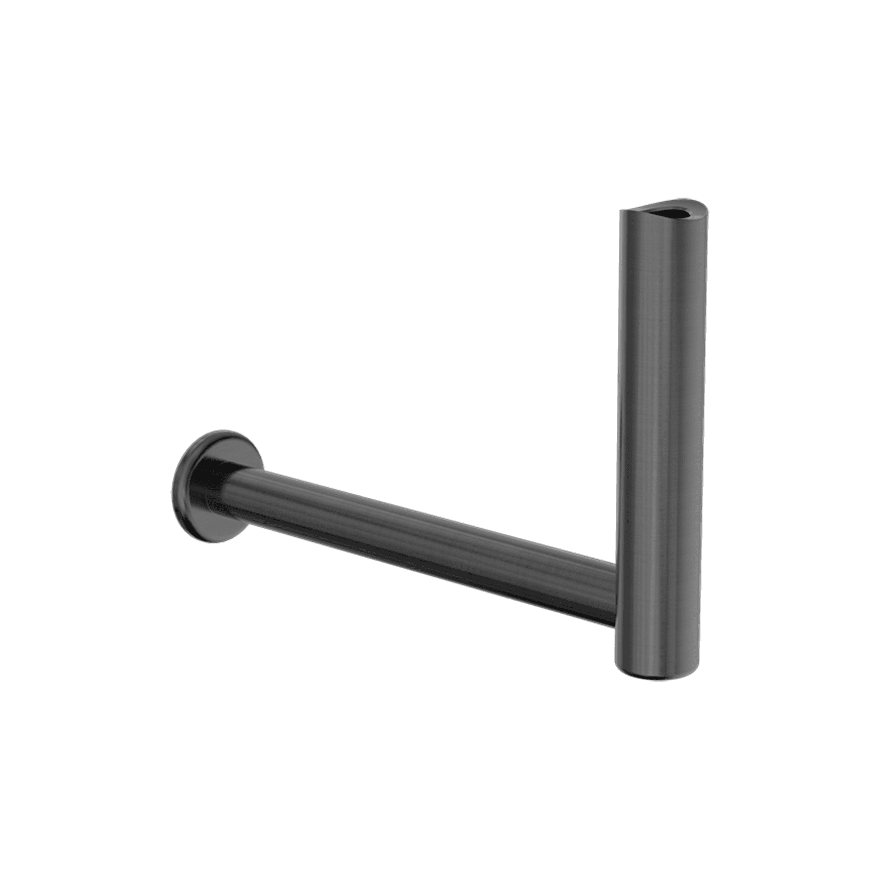 Mecca Care Add-On Fixed-Mount Toilet Roll Holder Gun Metal