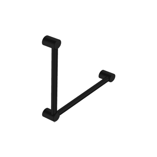 Mecca Care 32mm Ambulant Toilet Grab Rail 90 Degree 450X450mm Matte Black