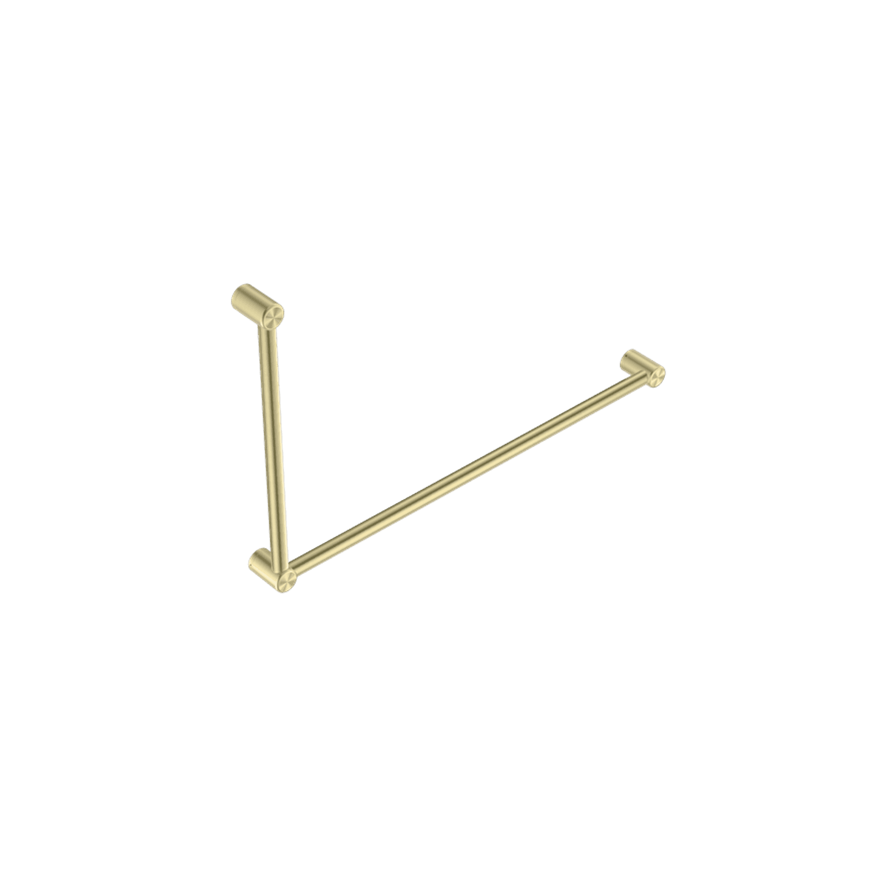 Mecca Care 32mm DDA Grab Rail Set 90 Degree 600X1000mm Brushed Gold