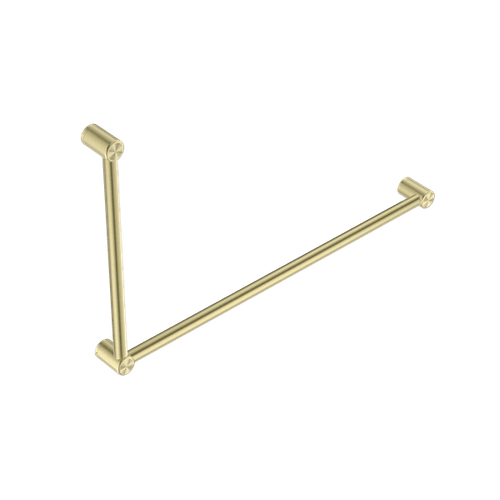 Mecca Care 32mm DDA Grab Rail Set 90 Degree 600X1000mm Brushed Gold