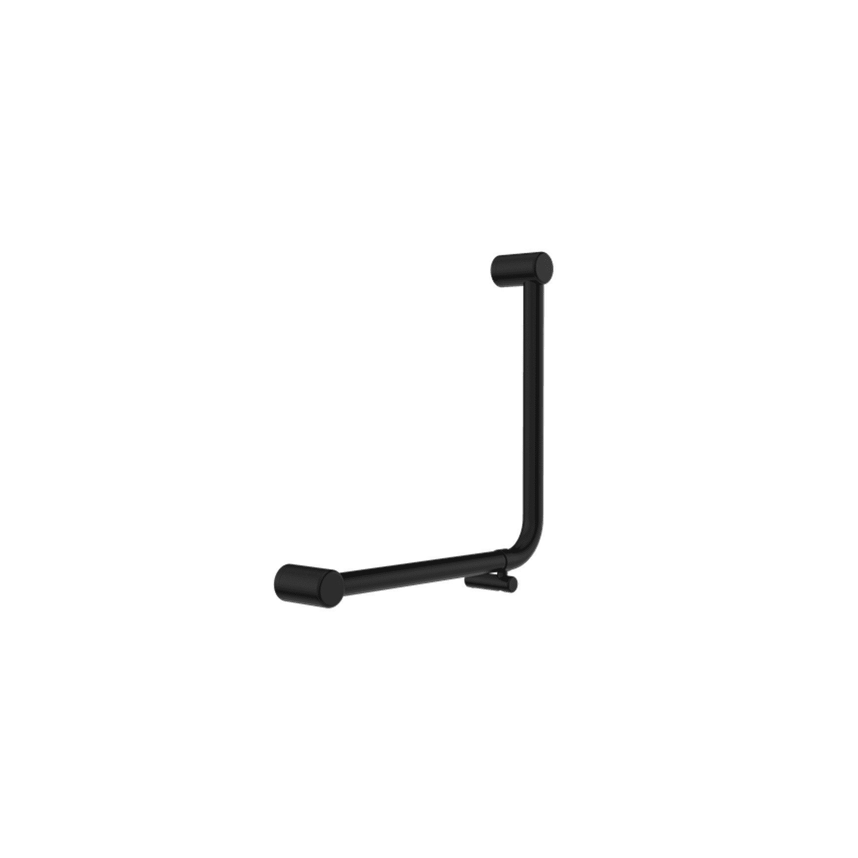Mecca Care 32mm Ambulant 90 Degree Bent Tube Grab Rail 450X450mm Matte Black