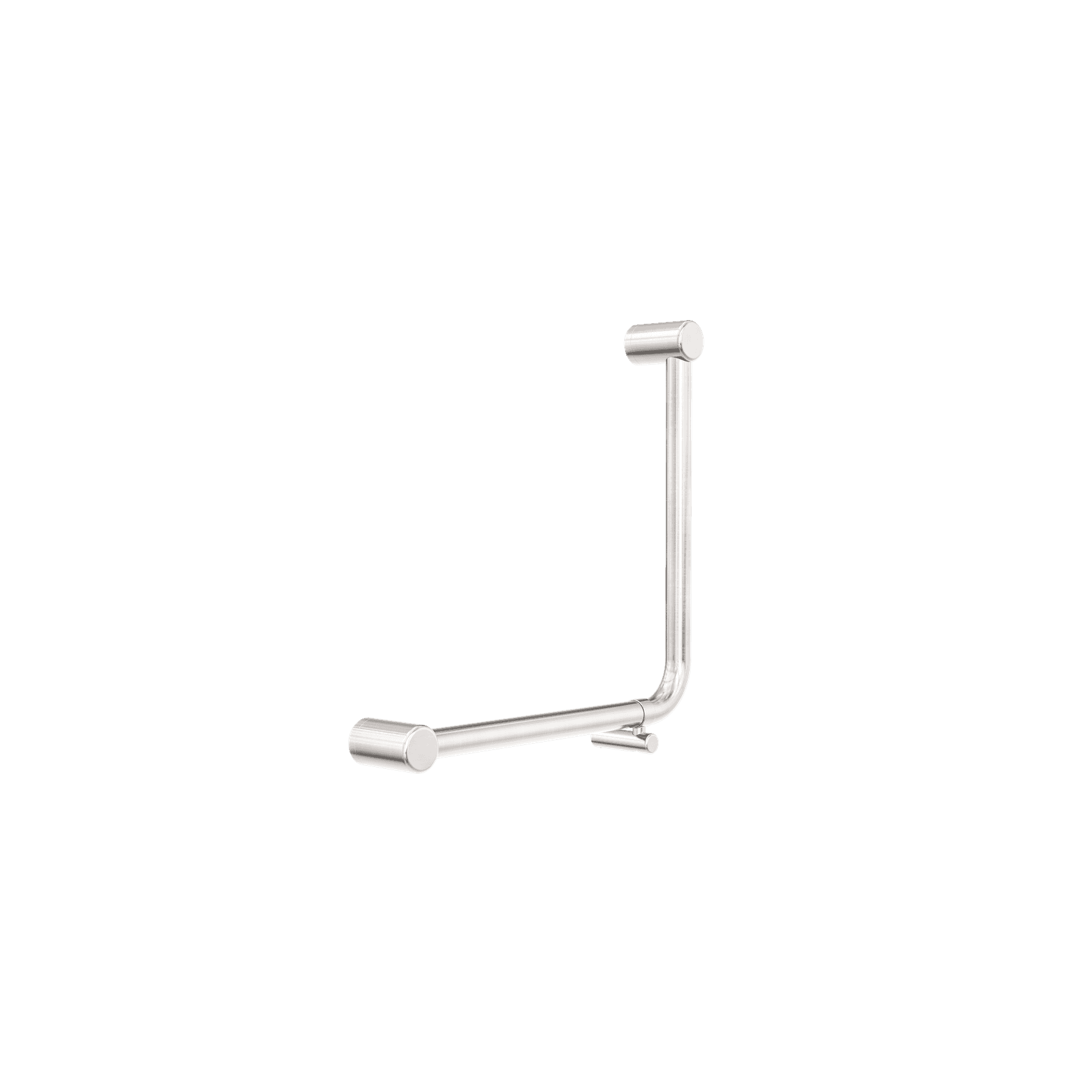 Mecca Care 32mm Ambulant 90 Degree Bent Tube Grab Rail 450X450mm Brushed Nickel