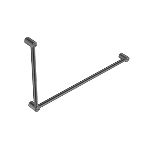 Mecca Care 32mm DDA Grab Rail Set 90 Degree 600X1000mm Gun Metal