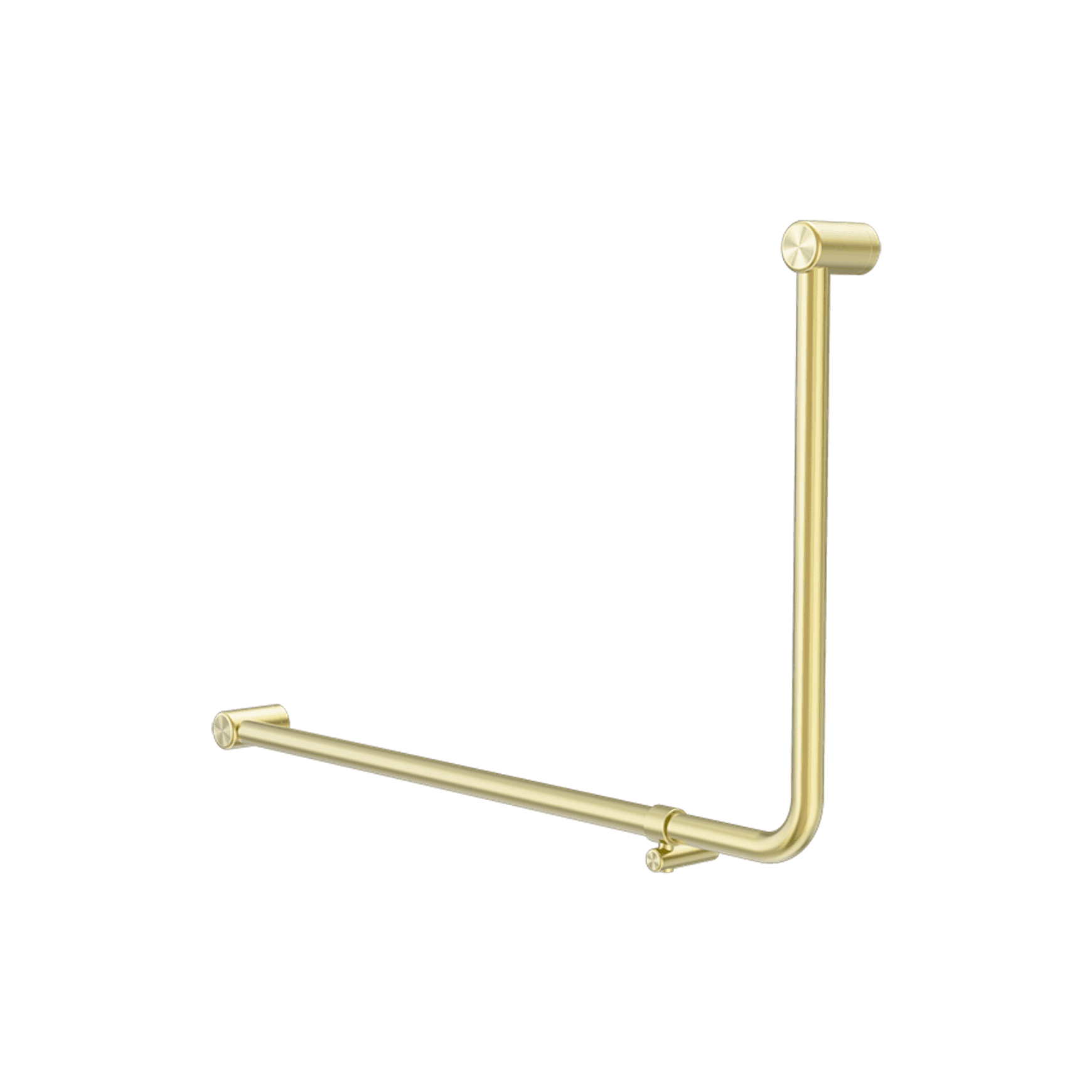Mecca Care 32mm Ambulant 90 Degree Bent Tube Grab Rail 600X1000mm Brushed Gold
