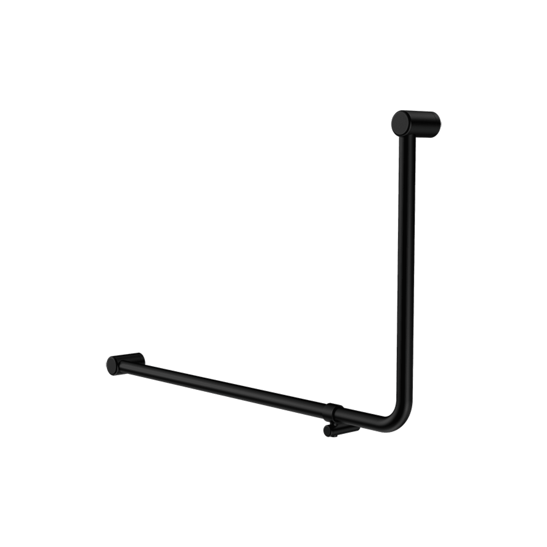 Mecca Care 32mm Ambulant 90 Degree Bent Tube Grab Rail 600X1000mm Matte Black
