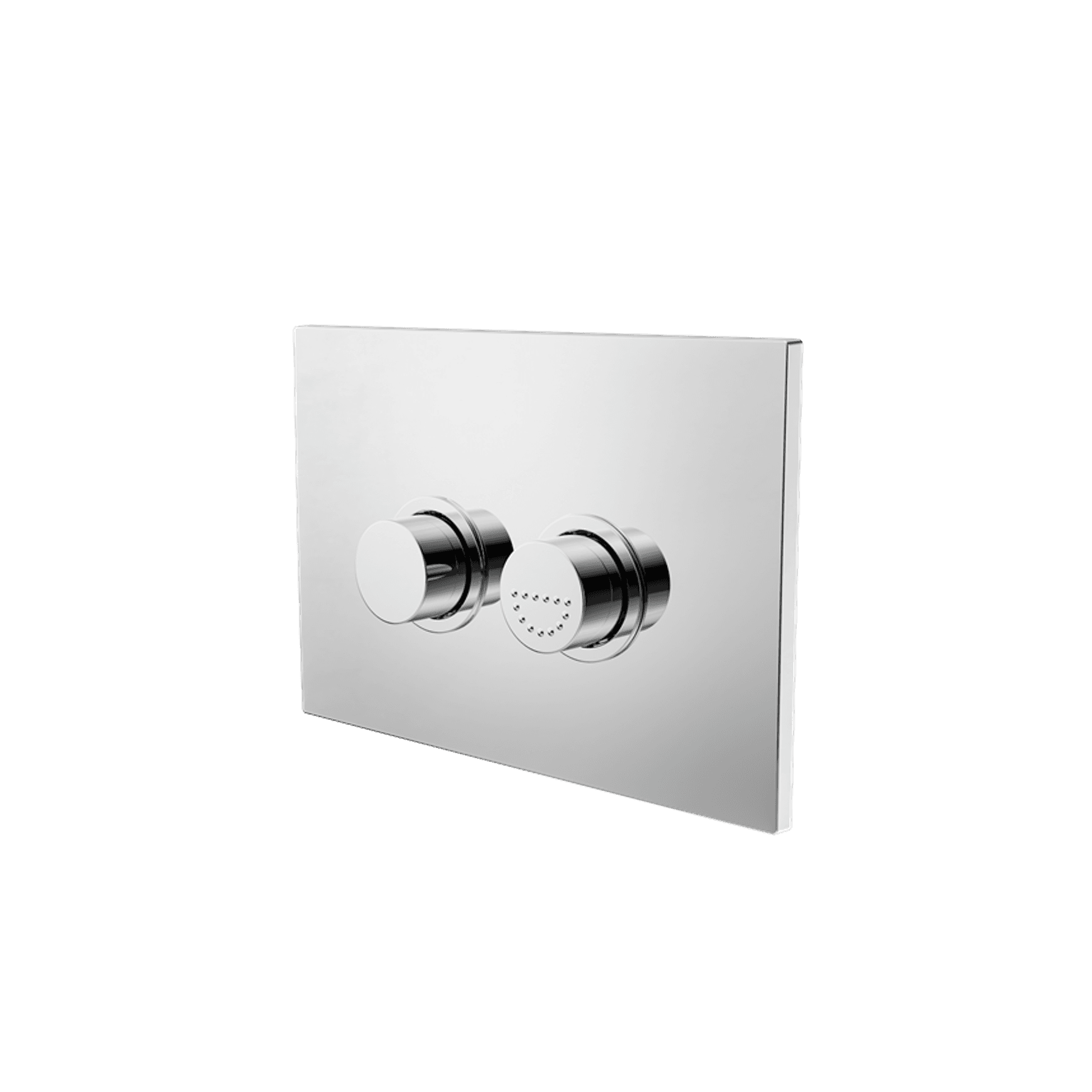 Mecca Care Raised Disabled Care Pneumatic Flush Buttons Plate DDA Compliant Chrome