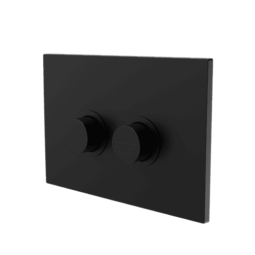 Mecca Care Raised Disabled Care Pneumatic Flush Buttons Plate DDA Compliant  Matte Black