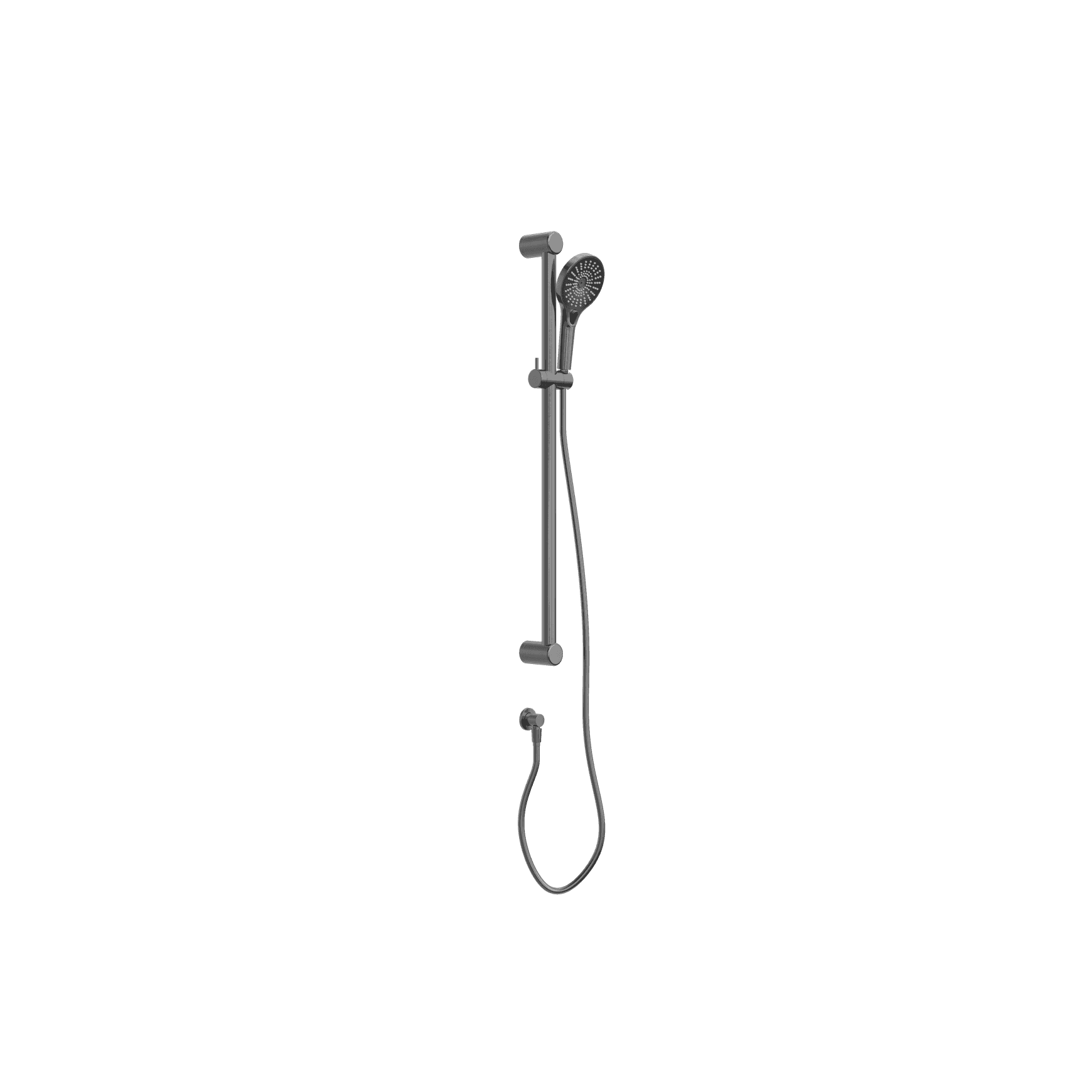 Mecca Care 32mm Grab Rail And Adjustable Shower Rail Set 900mm Gun Metal