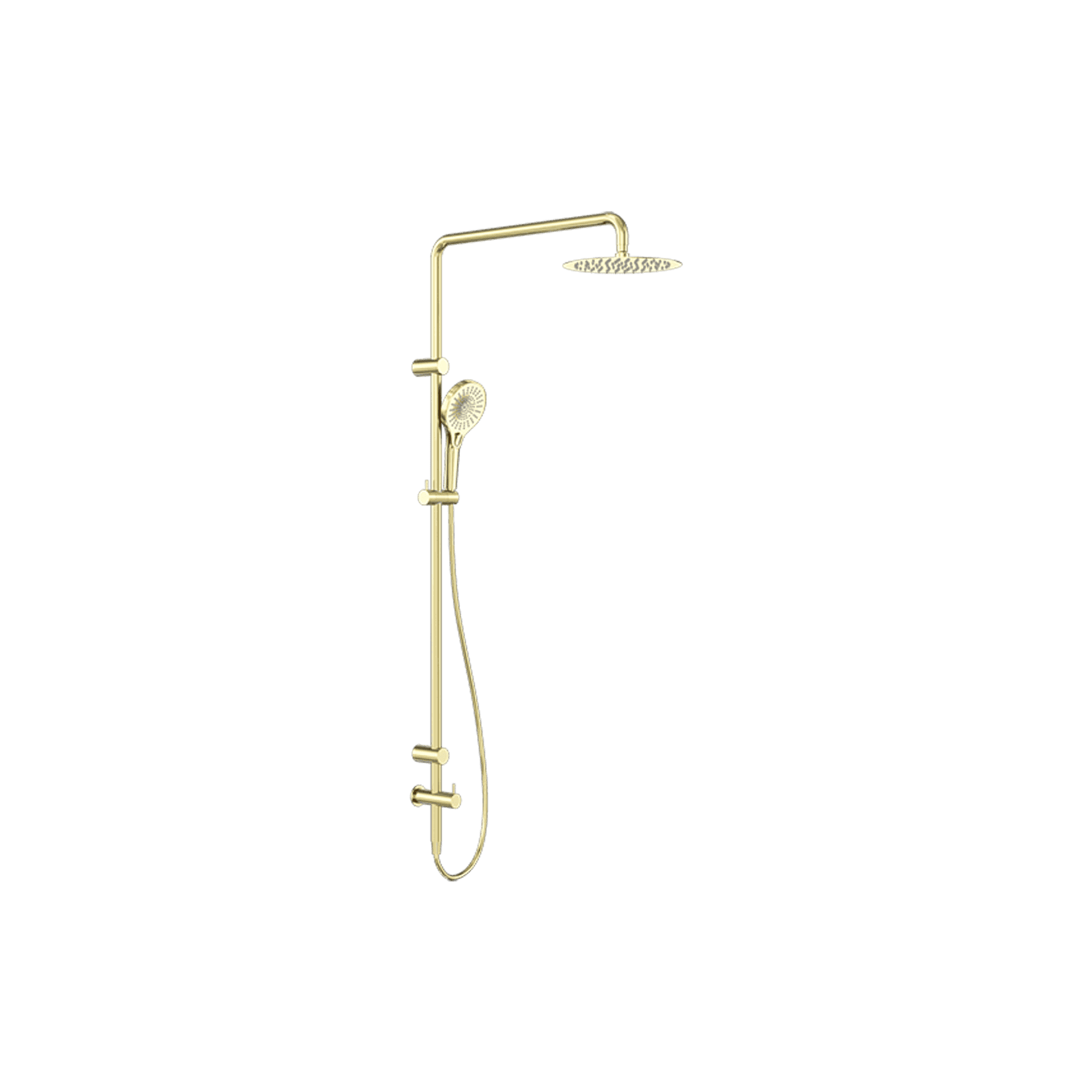 Mecca Care 25mm Grab Rail 900mm Twin Shower Set Brushed Gold