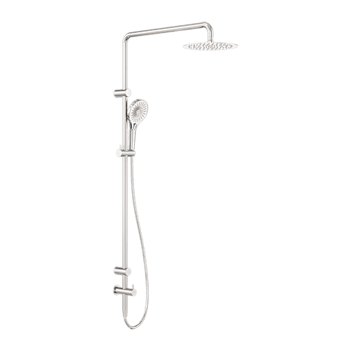 Mecca Care 25mm Grab Rail 900mm Twin Shower Set Brushed Nickel