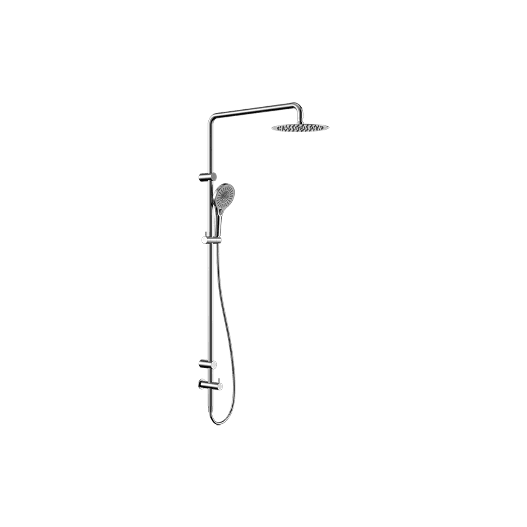 Mecca Care 25mm Grab Rail 900mm Twin Shower Set Chrome