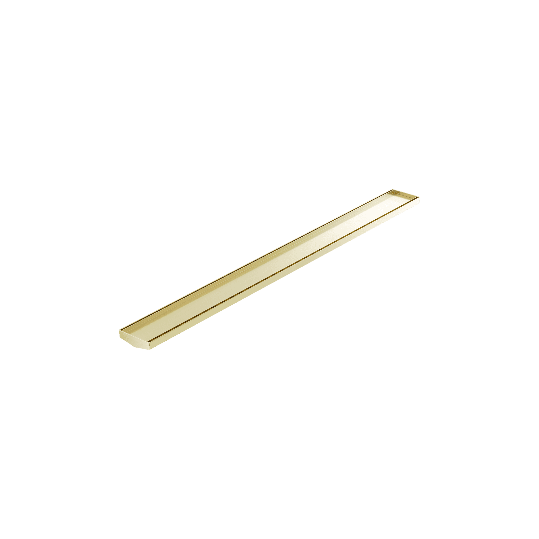 Tile Insert V Channel 1200mm Floor Grate 80mm/89mm Outlet Without Outlet And Hole Saw Brushed Gold