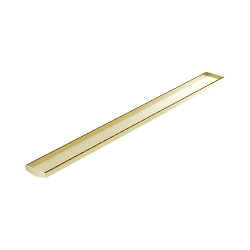 Tile Insert V Channel 1200mm Floor Grate 80mm/89mm Outlet Without Outlet And Hole Saw Brushed Gold