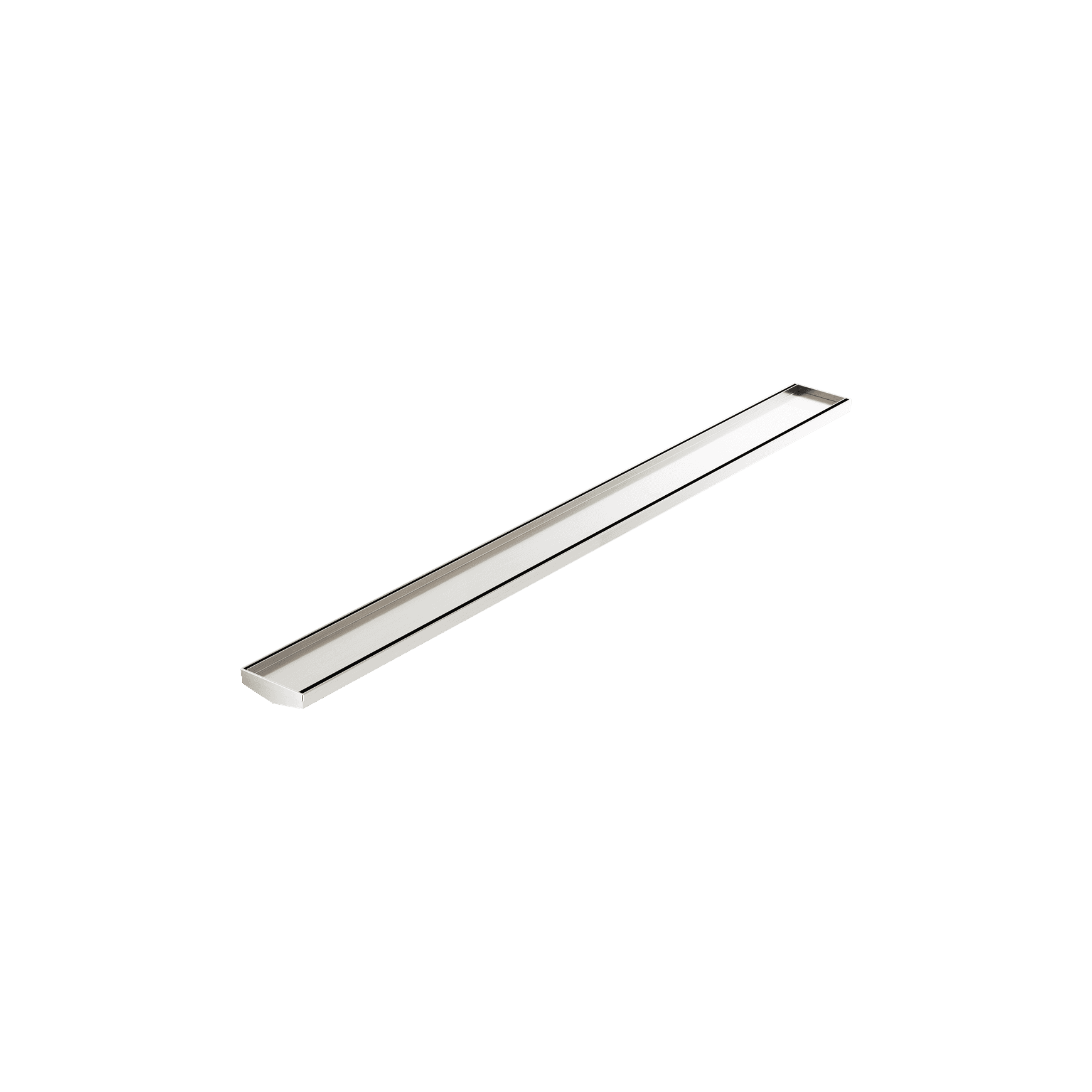 Tile Insert V Channel 1200mm Floor Grate 80mm/89mm Outlet Without Outlet And Hole Saw Brushed Nickel