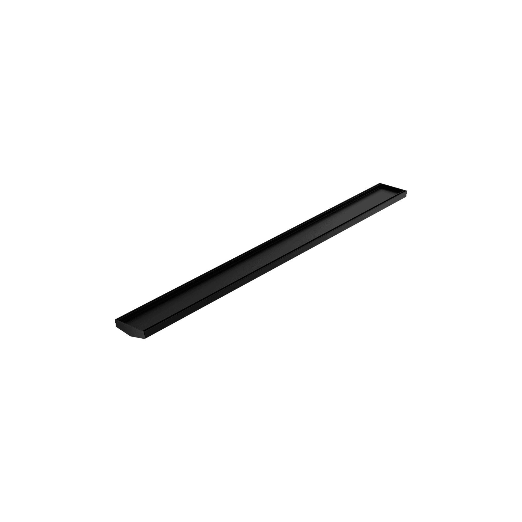 Tile Insert V Channel 1200mm Floor Grate 80mm/89mm Outlet Without Outlet And Hole Saw Matte Black