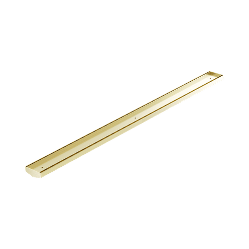 Tile Insert V Channel 1200mm Floor Grate 50mm Outlet Without Outlet And Hole Saw Brushed Gold