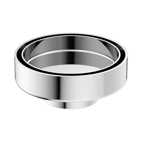 100mm Round Tile Insert Floor Waste 50mm Outlet Chrome