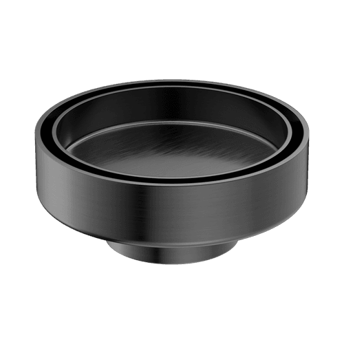 100mm Round Tile Insert Floor Waste 50mm Outlet Gun Metal