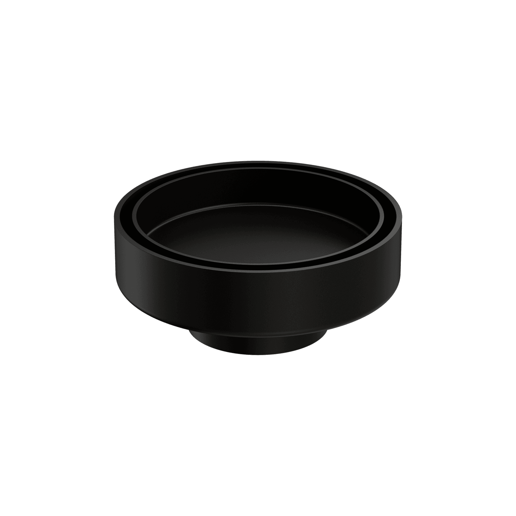 100mm Round Tile Insert Floor Waste 50mm Outlet Matte Black