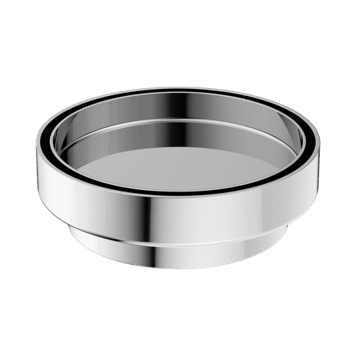 130mm Round Tile Insert Floor Waste 100mm Outlet Chrome