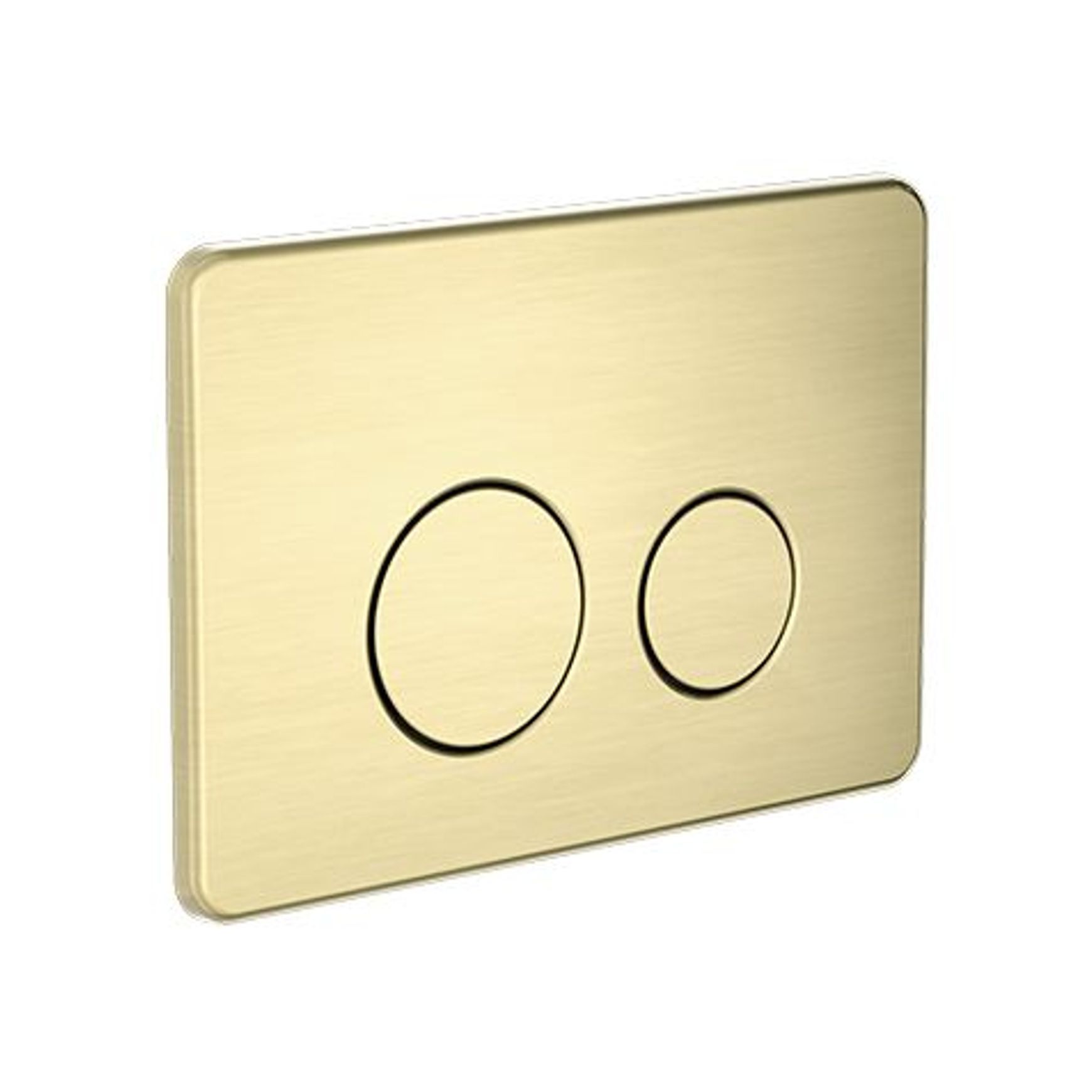 In Wall Toilet Push Plate Brushed Gold