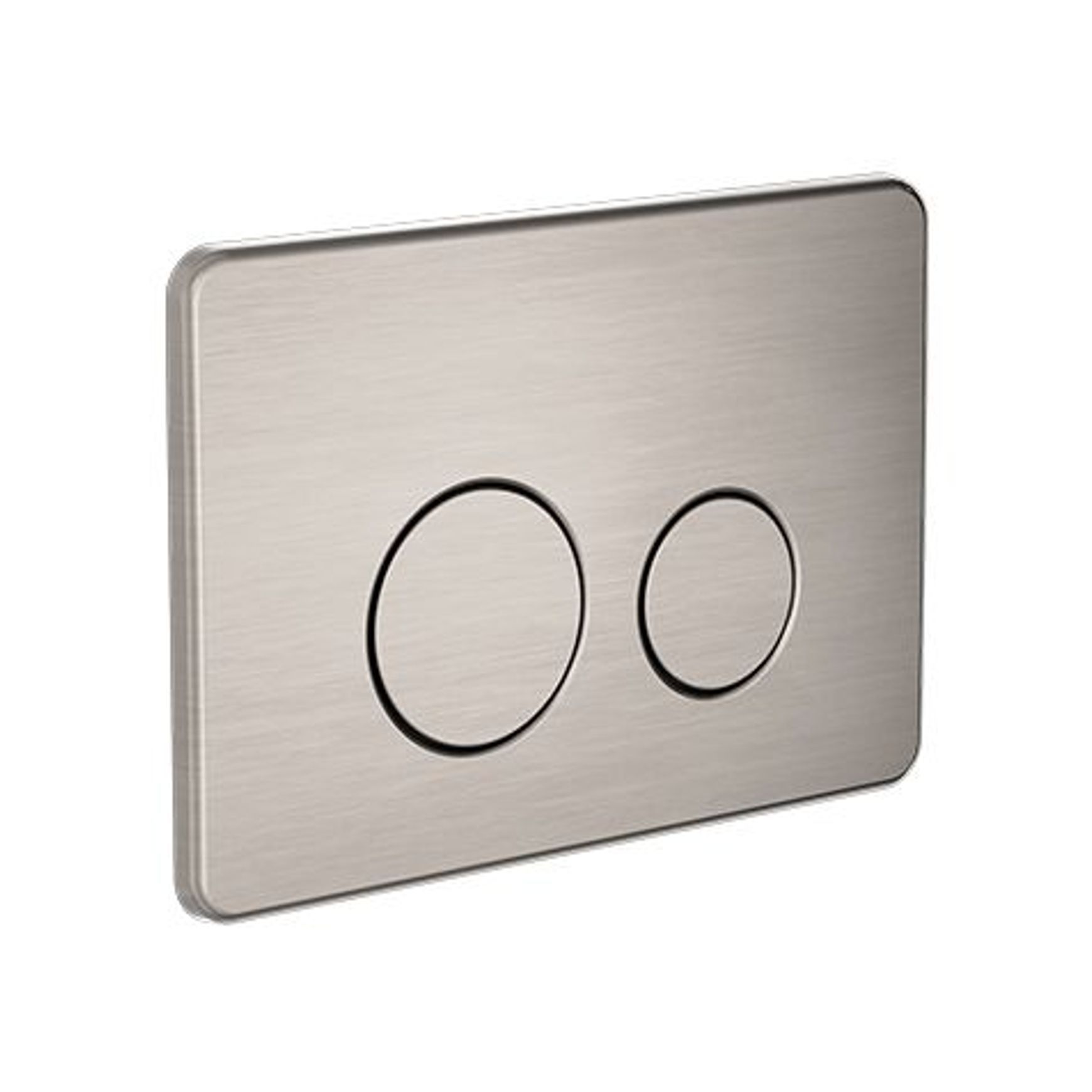 In Wall Toilet Push Plate Brushed Nickel