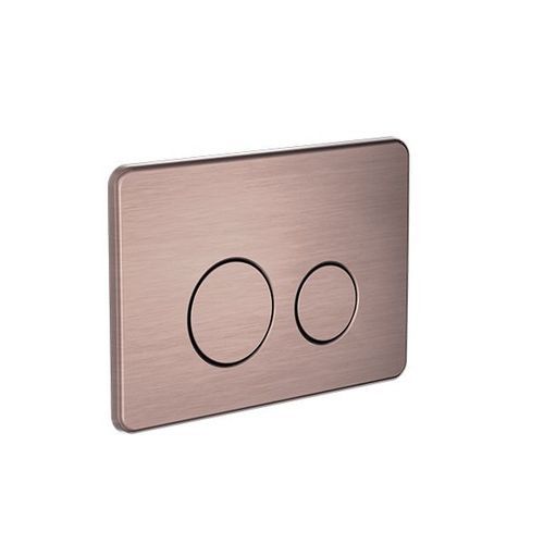 In Wall Toilet Push Plate Brushed Bronze