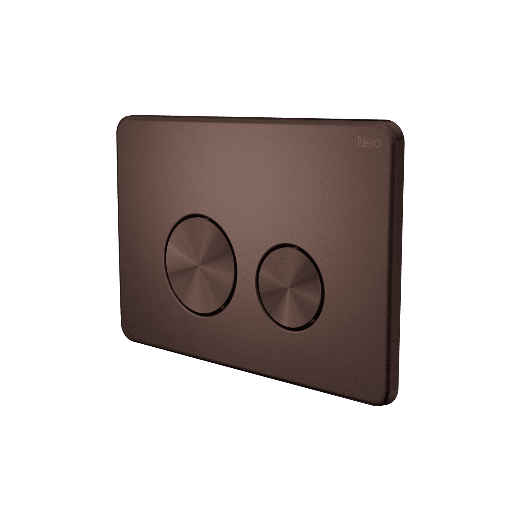 In Wall Toilet Push Plate Rome Bronze