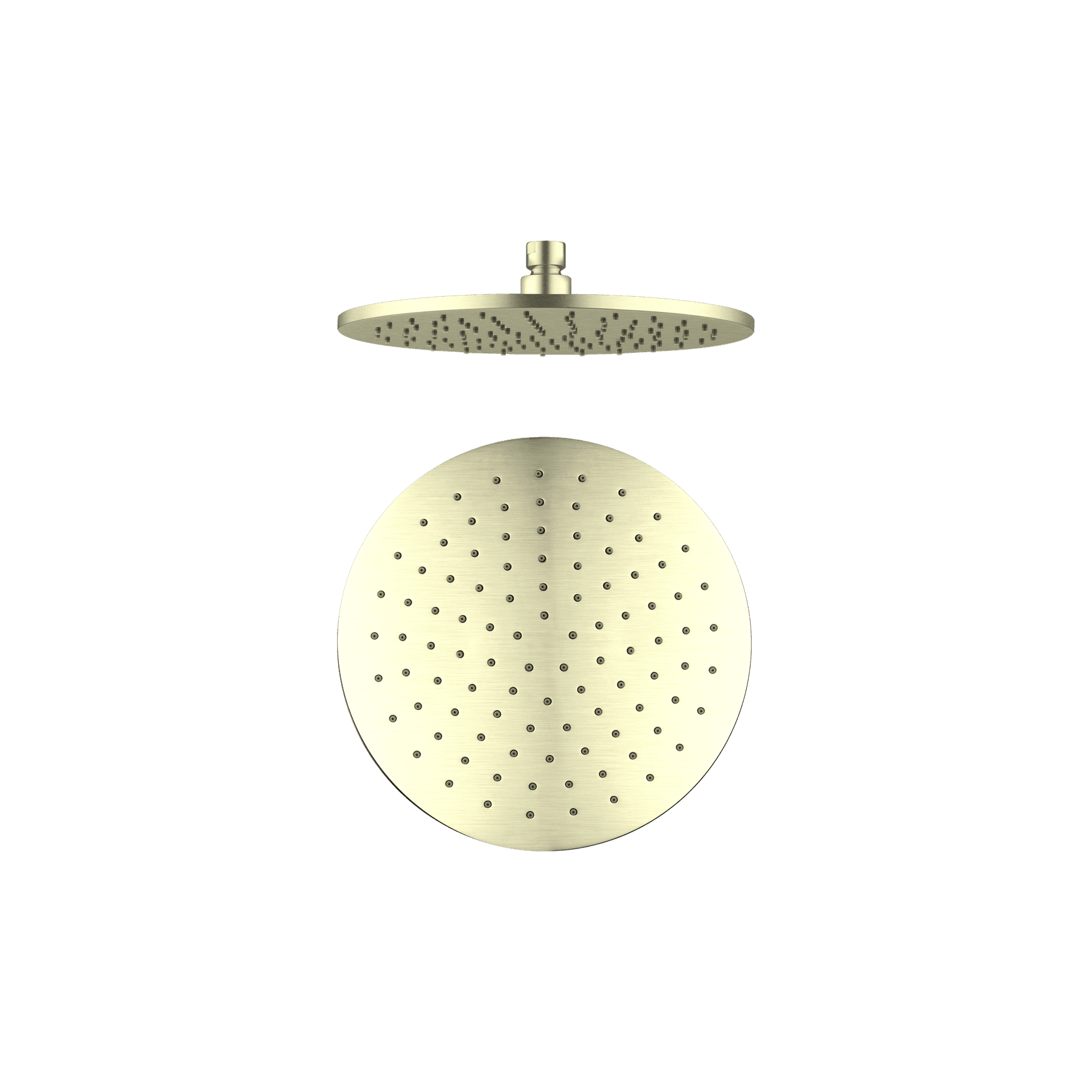 250mm Round Shower Head Brushed Gold