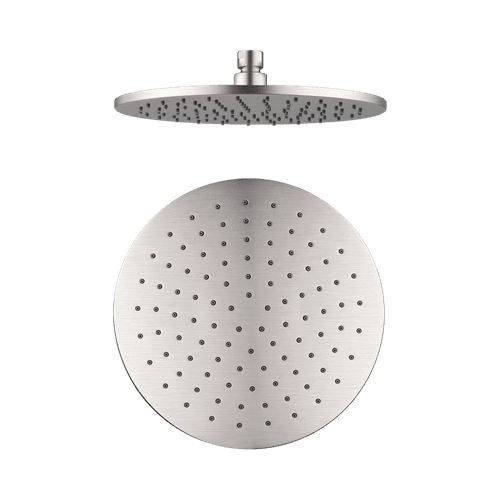 250mm Round Shower Head Brushed Nickel