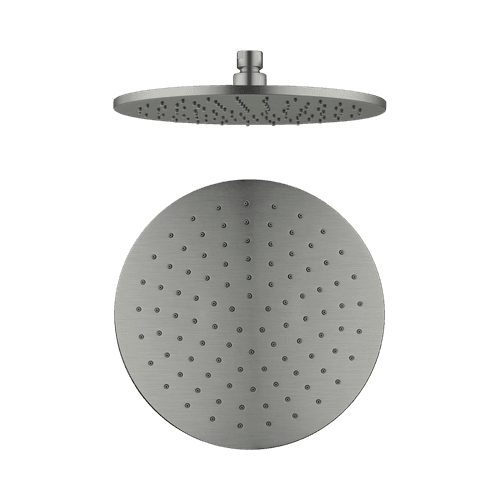 250mm Round Shower Head Gun Metal