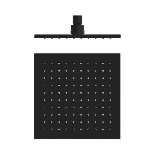 200mm Square Shower Head Matte Black
