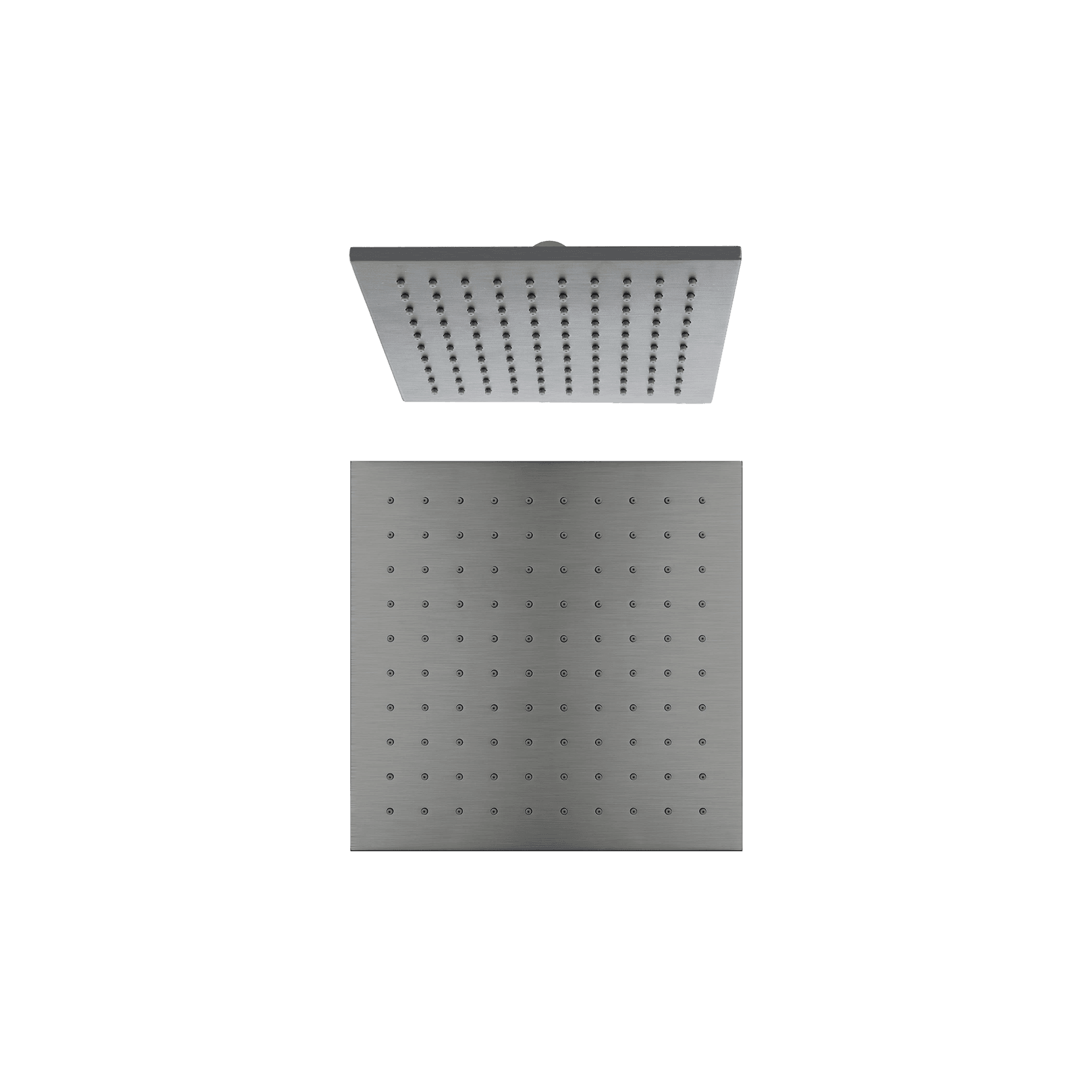 250mm Square Shower Head Gun Metal