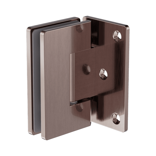 90 Degree Glass To Wall Shower Hinge 10mm Glass Brushed Bronze