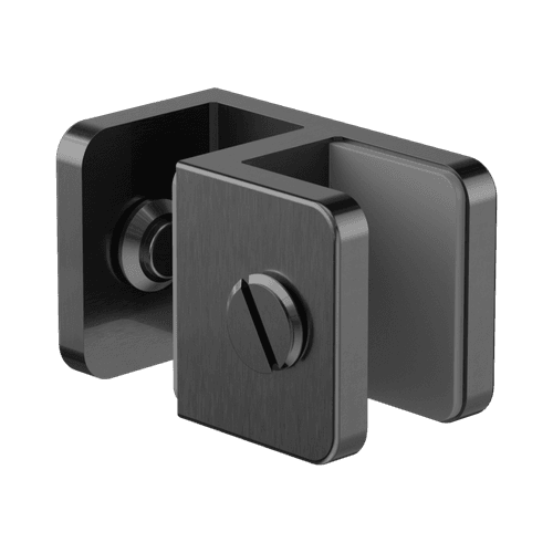 Over-Panel Glass To Glass Fitting 10mm Glass Gun Metal