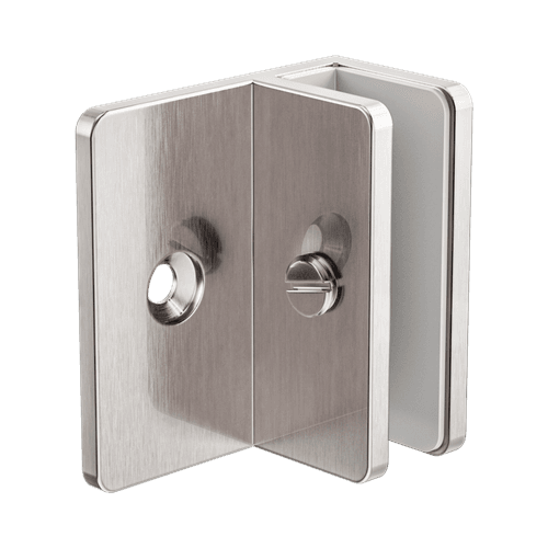 Shower F Bracket 10mm Glass Brushed Nickel