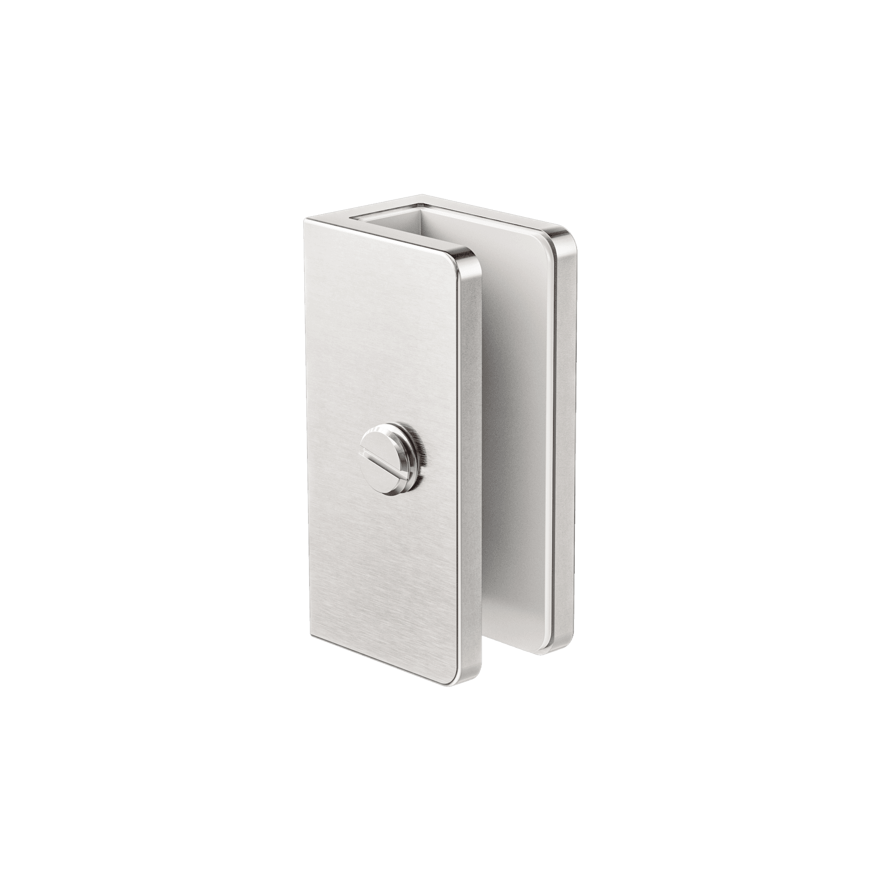 Shower U Bracket 10mm Glass Brushed Nickel