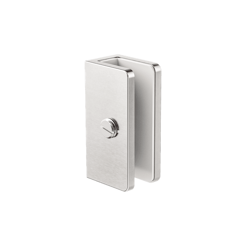 Shower U Bracket 10mm Glass Brushed Nickel