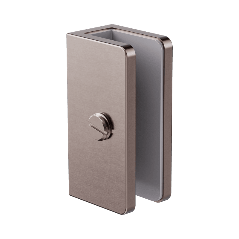 Shower U Bracket 10mm Glass Brushed Bronze