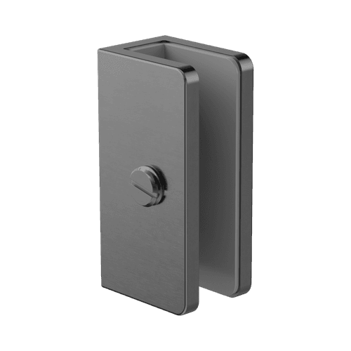 Shower U Bracket 10mm Glass Gun Metal