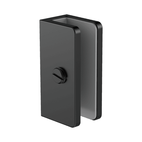 Shower U Bracket 10mm Glass Matte Black