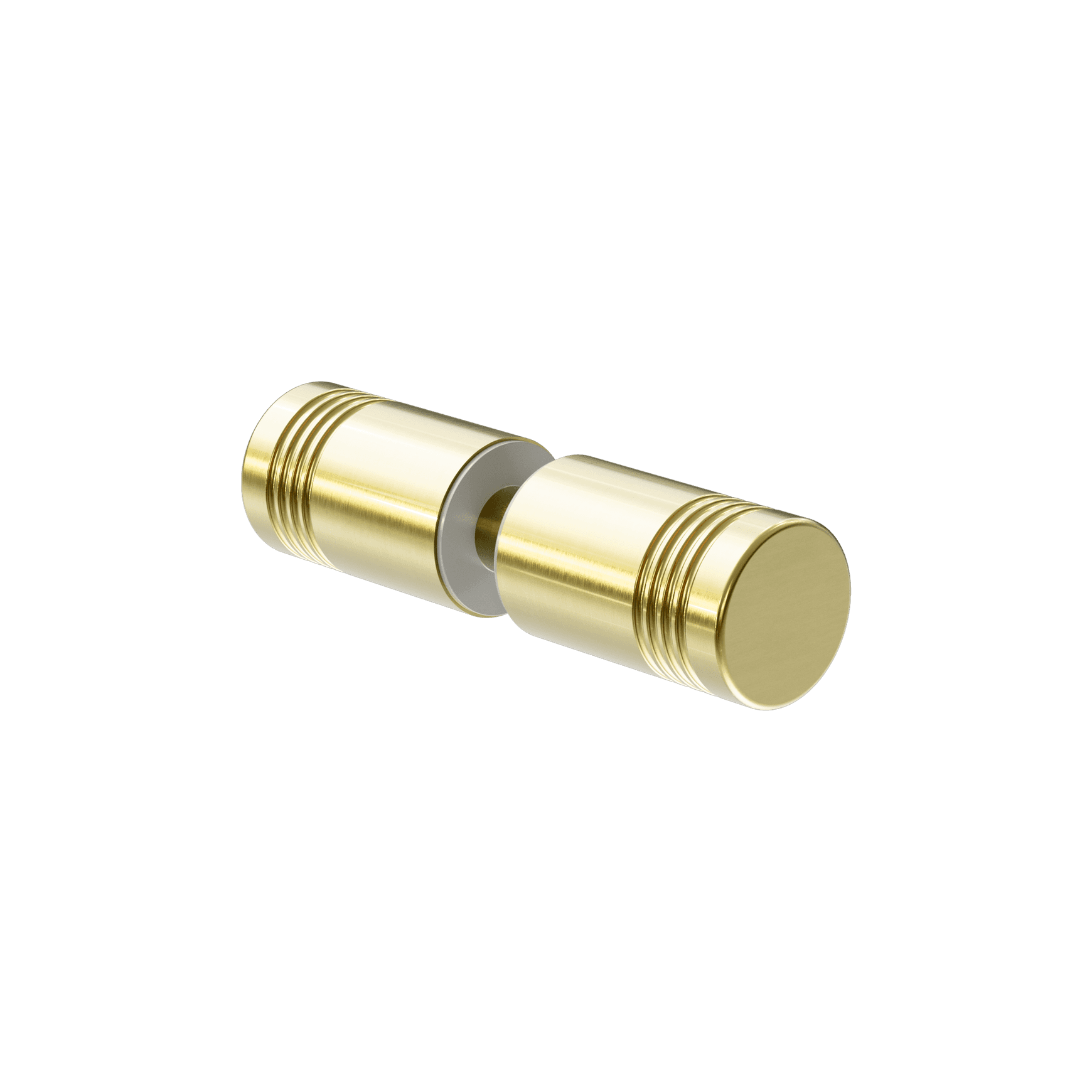 Round Shower Knob Brushed Gold