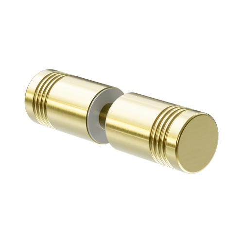 Round Shower Knob Brushed Gold