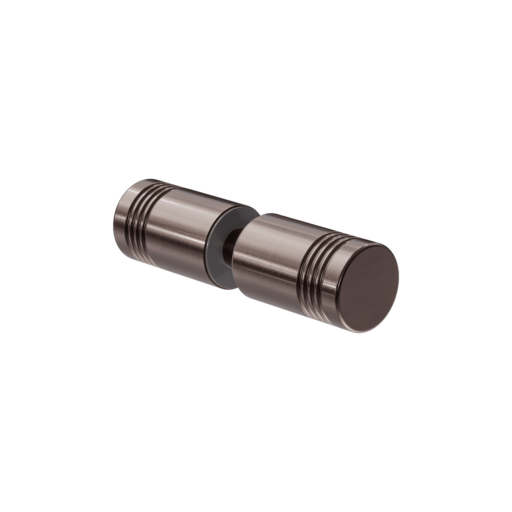 Round Shower Knob Brushed Bronze